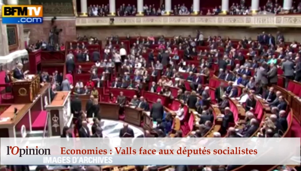 60’’ : Economies, Valls face aux députés socialistes
