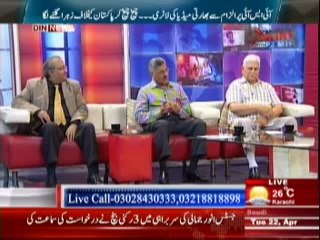 Pakistan Online with PJ Mir (ISI Per ILzam Se Bharti Media Ki Lottery) 22th April 2014 Part-2