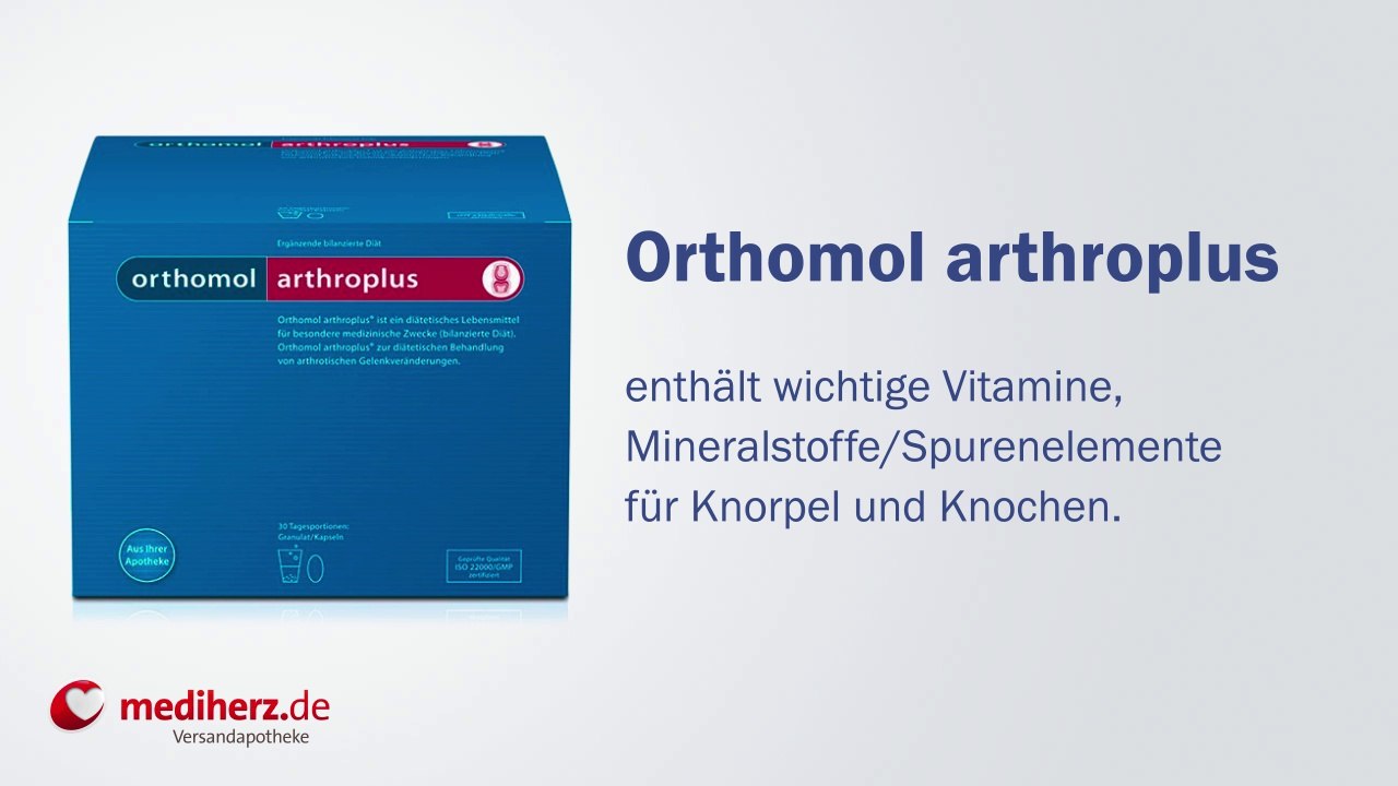 Bewegung aktiv erleben - Orthomol arthroplus