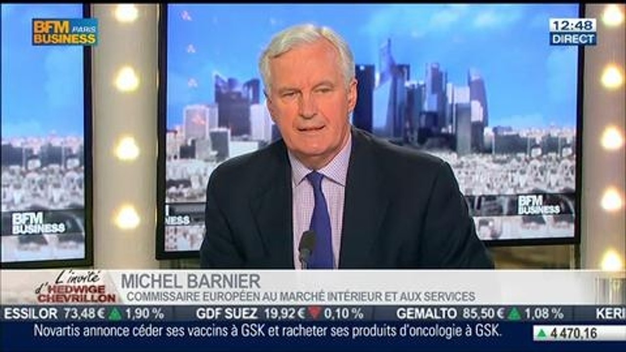 Michel Barnier, commissaire européen au marché intérieur et aux services, dans l'invité de BFM Business – 22/04