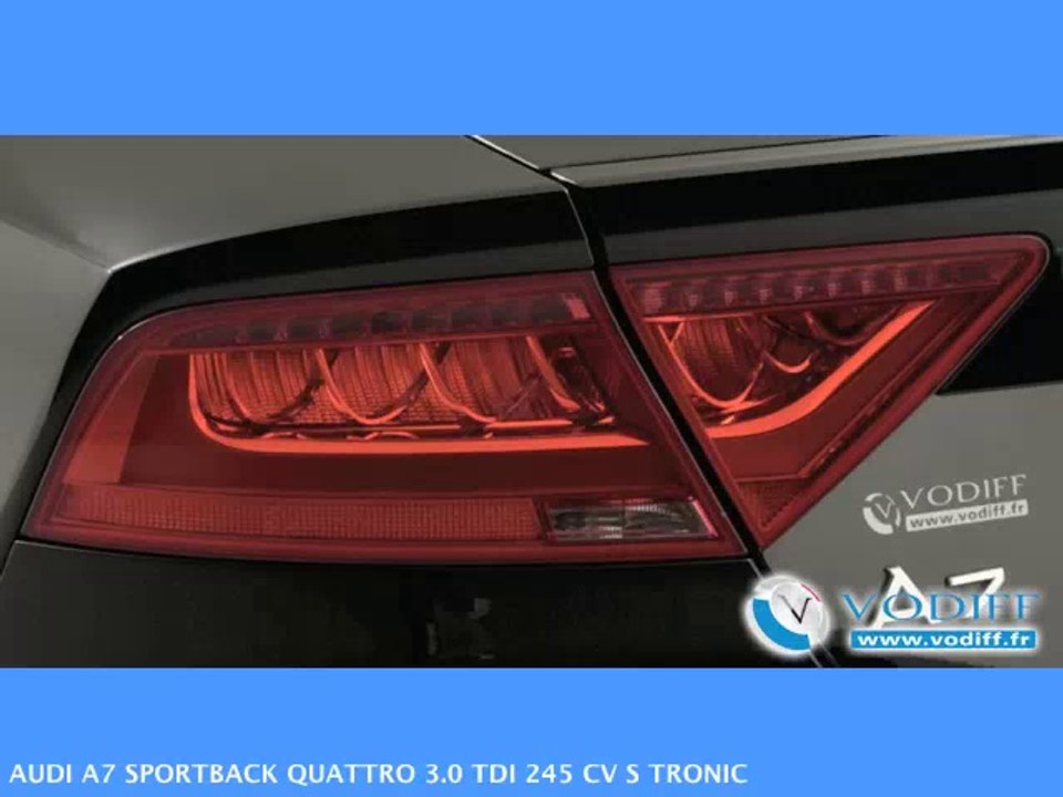 VODIFF : AUDI OCCASION ALSACE : AUDI A7 SPORTBACK QUATTRO 3.0 TDI 245 CV S TRONIC