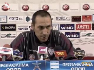 13η ΑΕΛ-Ολυμπιακός  0-0 2007-08 Δηλώσεις Δώνη για αλήτες