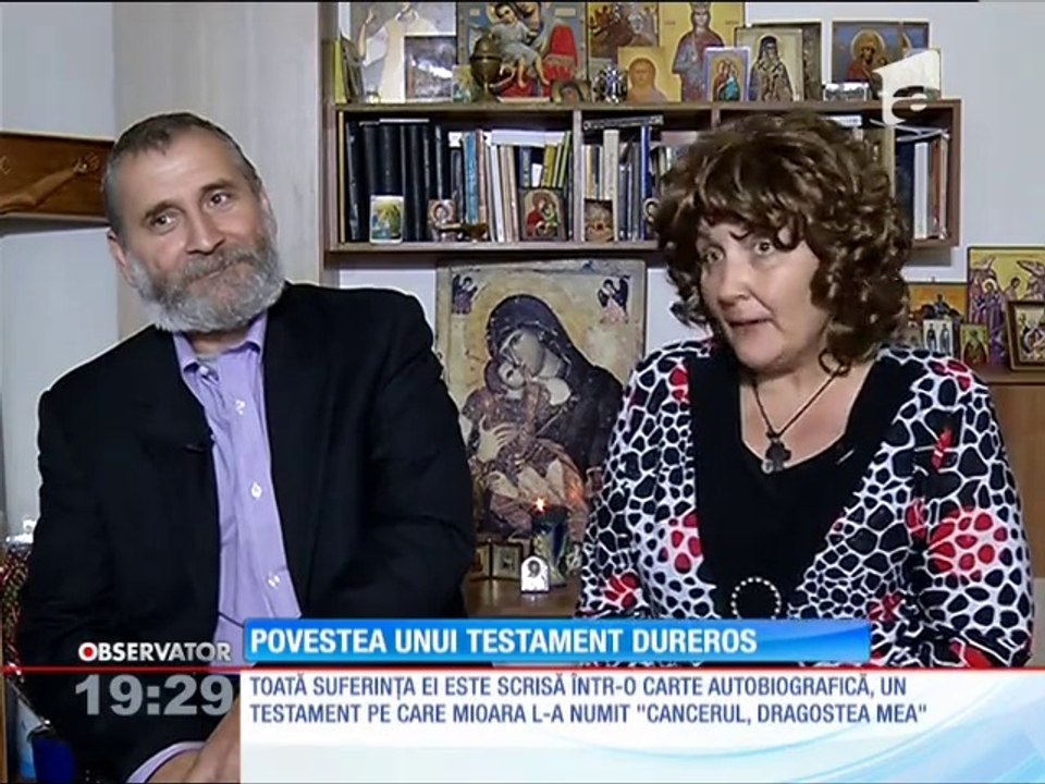 "Cancerul, dragostea mea" - povestea MIOAREI si a lui VIOREL GRIGORE, la Observator, in Vinerea Mare