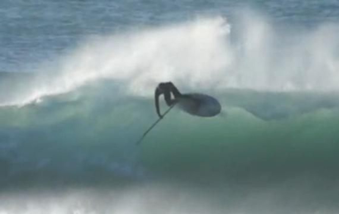 Benoit Carpentier SUP surfing BZH - jan 2014