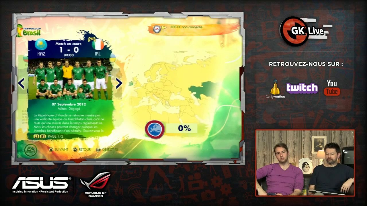 EA SPORTS FIFA Coupe du Monde de la FIFA, Brésil 2014 - GK Live : EA SPORTS FIFA Coupe du Monde de la FIFA, Brésil 2014