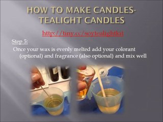 How to Make Candles-Tealight Candles