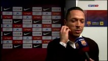 Adriano talking about the victory against Athletic Club de Bilbao