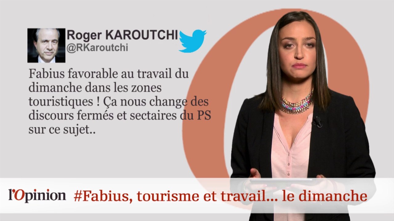 #tweetclash : #Fabius, tourisme et travail... le dimanche