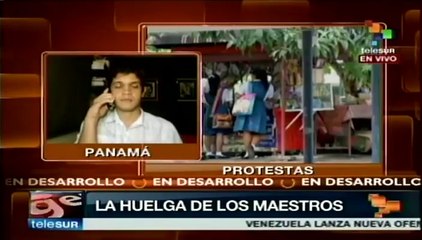 Los maestros, "tan firmes como otros trabajadores", señalan en Panamá