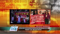 Docentes del Sutep realizan paro de 24 horas por reclamos salariales
