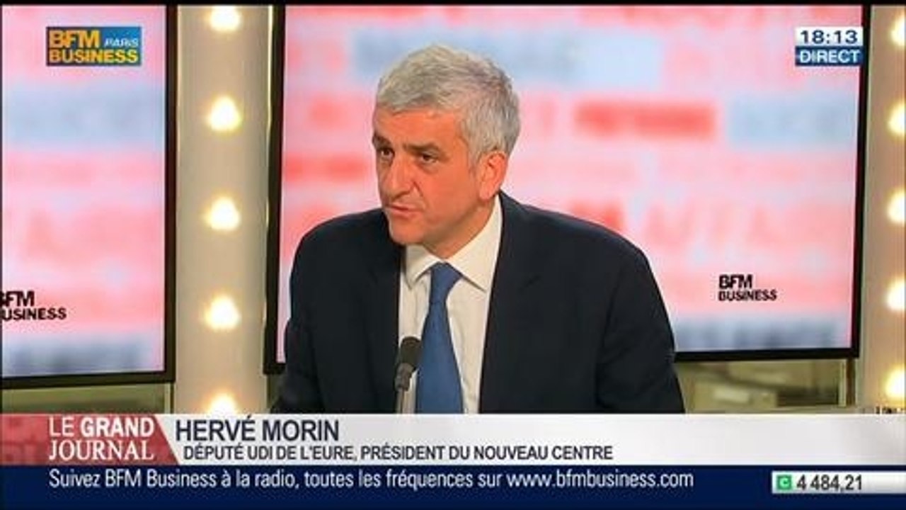 Hervé Morin, député UDI de l'Eure, président du Nouveau centre, dans Le Grand Journal - 22/04 1/4