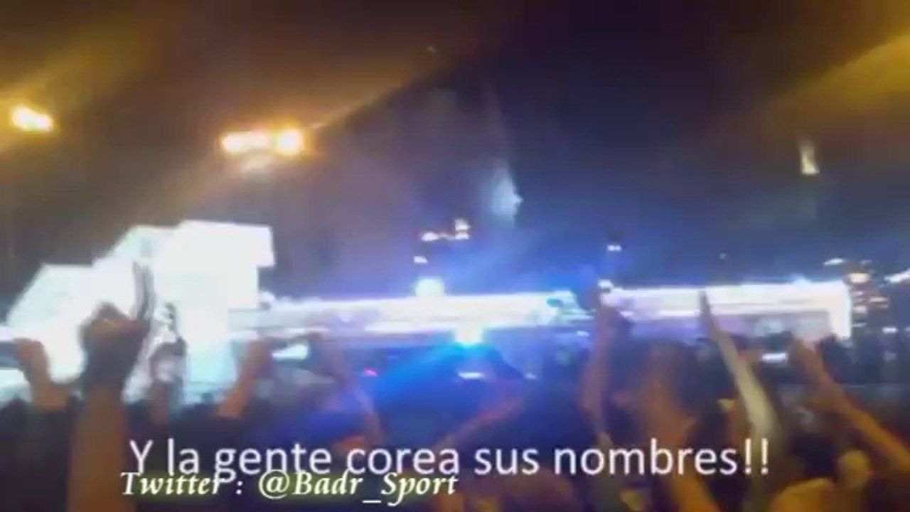 جماهير ريال مدريد تحتفل بكأس الملك 2014 في السيبيليس .. Real Madrid Fans Celebrate Copa Del Rey