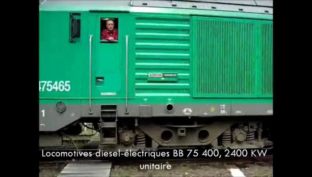 UM - BB 75 400 - train de fret, eau de source MONT-DORE 63, à VOLVIC, le 18.04.2014