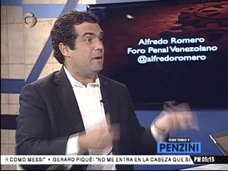 Alfredo Romero: "No puede haber diálogo sin tregua y con rehénes"