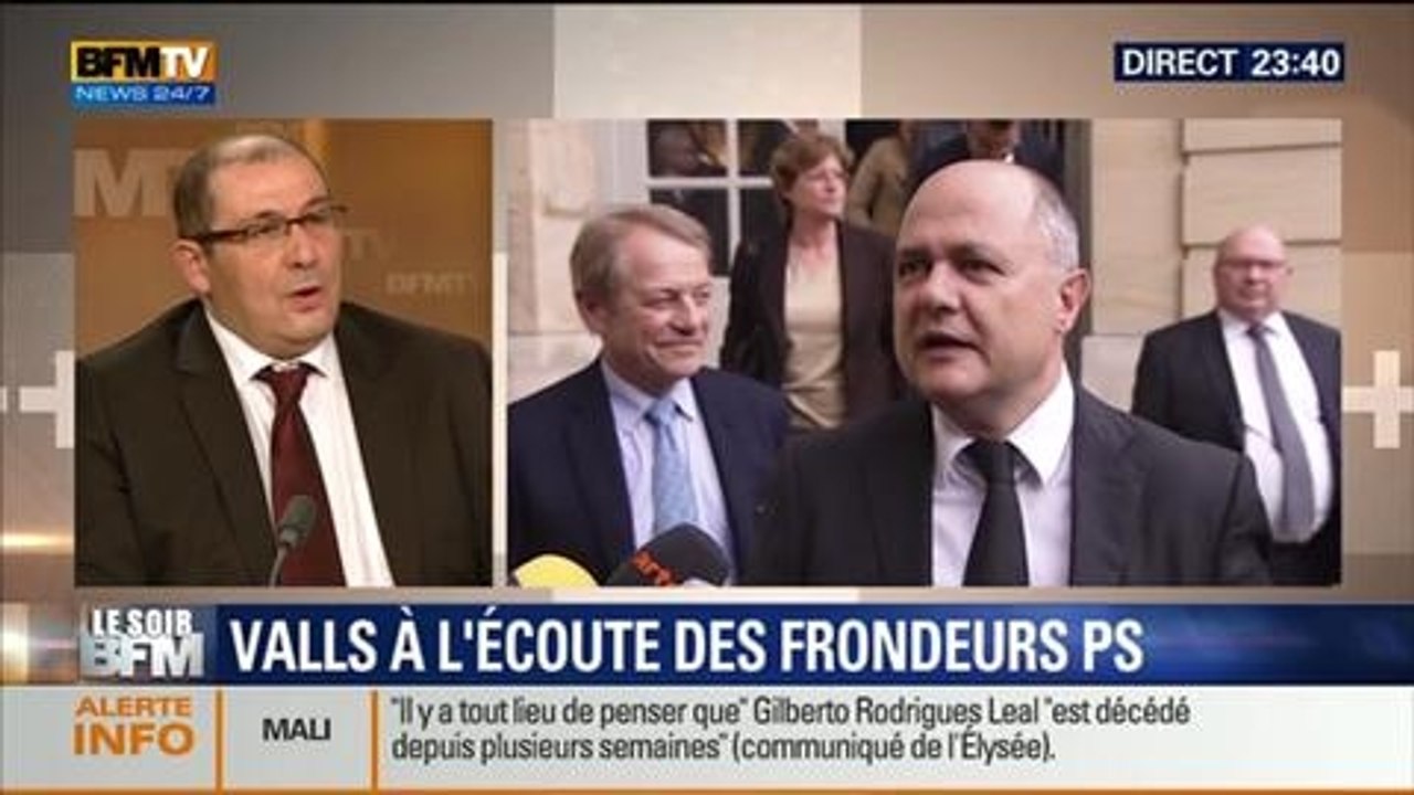 Le Soir BFM: Plans d'économies: Manuel Valls face aux frondeurs PS - 22/04 5/5