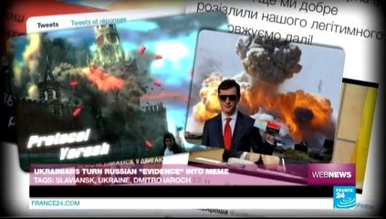 Web News - Ukrainians turn Russian 'evidence' into meme