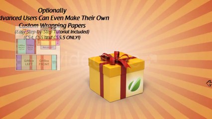 Gift Box (Custom-Wrapped) - After Effects Template