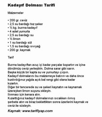 Kadayıf Dolması Tarifi