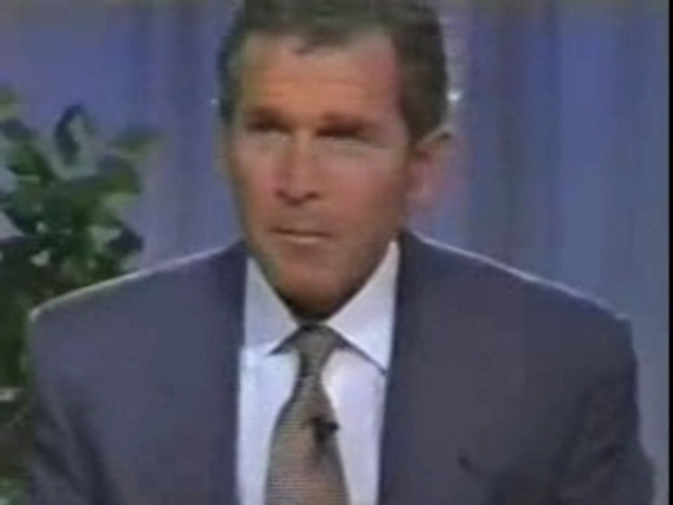 Bush: un petit doigt du président usa