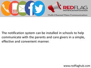 Emergency Notification System For Schools