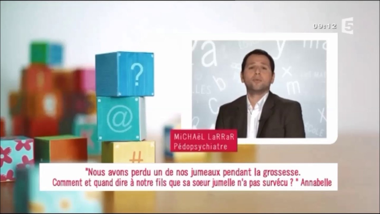 Question sur les jumeaux esseulés - France 5 - Les Maternelles