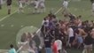 Violent police Officer agression on students after soccer match