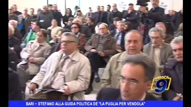 Bari | Stefano alla guida politica de la Puglia per Vendola
