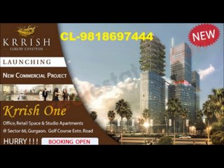 Call on 9650019588(((Krrish One Gurgaon)))