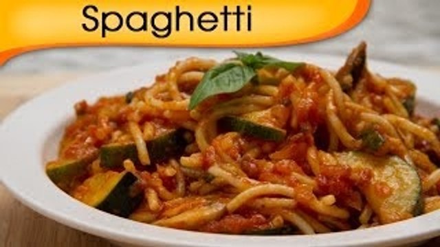 Spaghetti In Marinara Sauce - Main Course Noodles Recipe By Ruchi Bharani