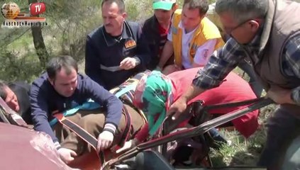 Dursunbey'de Uçurumda Mucize Kurtuluş