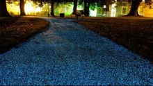 Starpath: spray-on coating makes paths glow at night