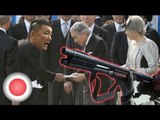 Japanese politician touches emperor, receives bullets!