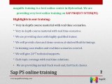 SAP PS-PROJECT SYSTEM online training certification / TUTORIALS -SOUTHAFRICA