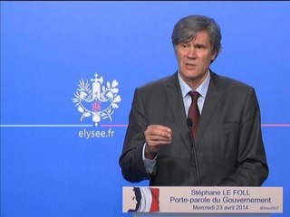 Stéphane Le Foll: "Jamais nous n'avons lâché aucun otage" - 23/04