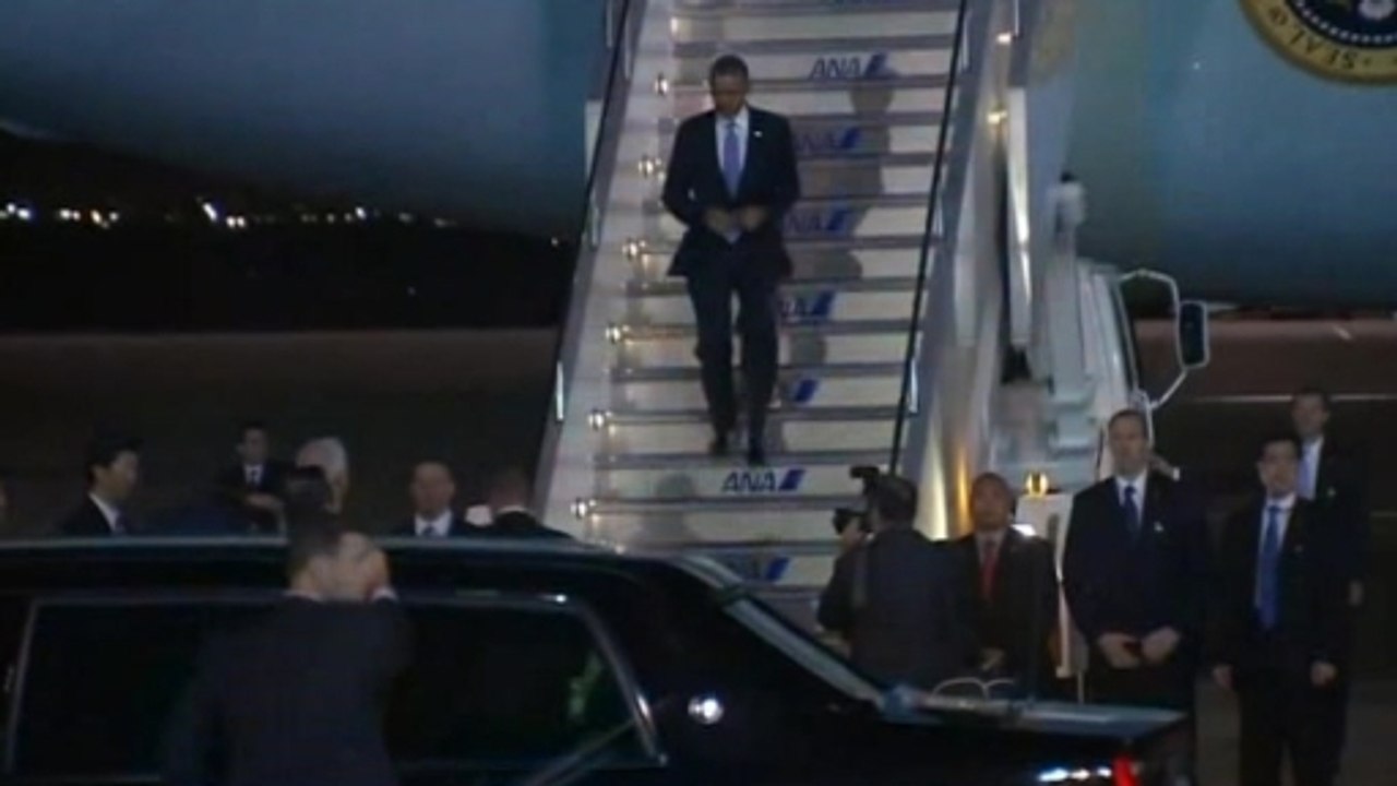 Obama arrives in Japan for state visit