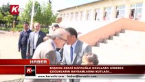 Başkan Zekai Kafaoğlu Okullara Giderek Çocukların Bayramlarını Kutladı…