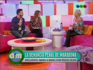 Rocío Oliva pasó por 'AM'