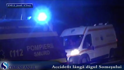 Accident langa digul Somesului la Dej