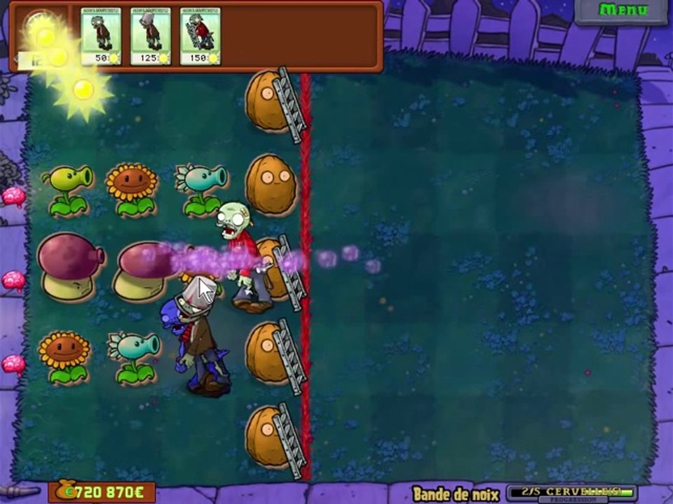 Plants contre zombies Bande de noix