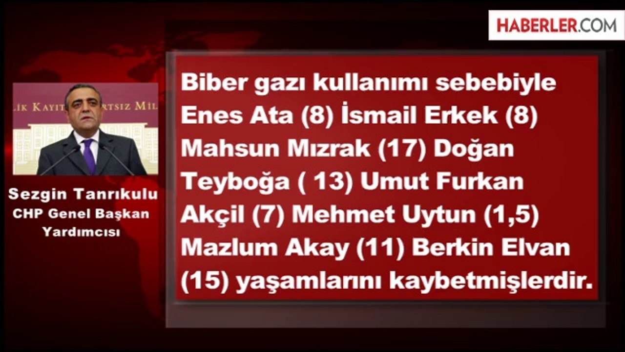 Tanrıkulu: Çocukların Ölümünden AKP Hükümeti Sorumludur