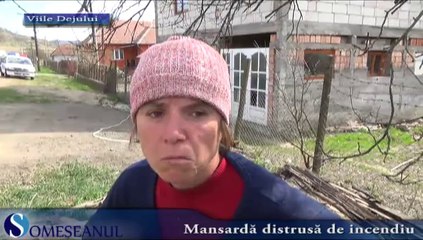 Incendiu mansarda Viile Dejului