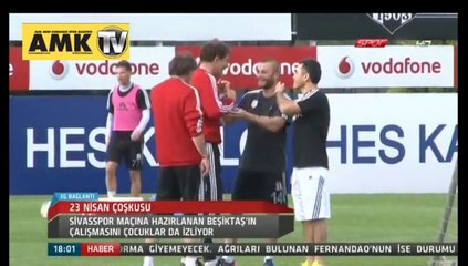 Gökhan Töre antrenmanda