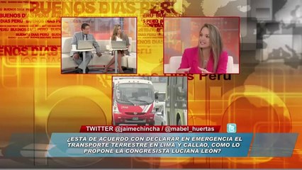 Luciana León propone congelar y dejar sin efecto licencias en Lima y Callao