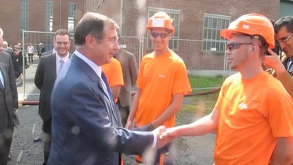 Martin Bouygues visite le site minier d'Arenberg