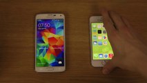 iPhone 5S iOS 7.1.1 Touch ID vs. Samsung Galaxy S5 Fingerprint Scanner - Speed Test