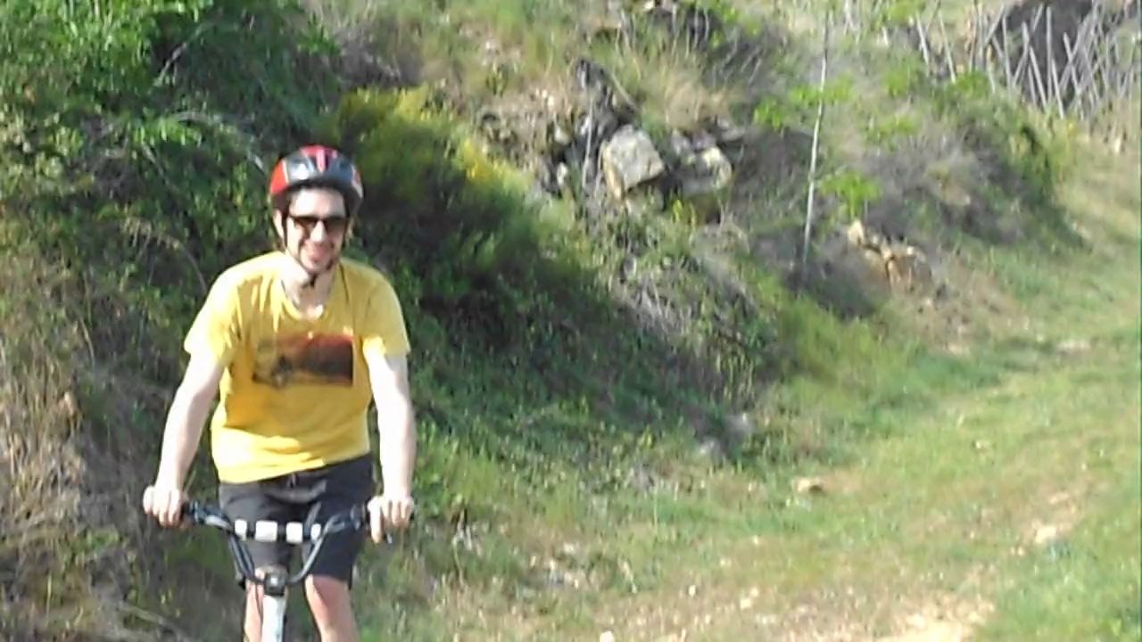 descente en Trottinette tout terrain dans le  Pilat