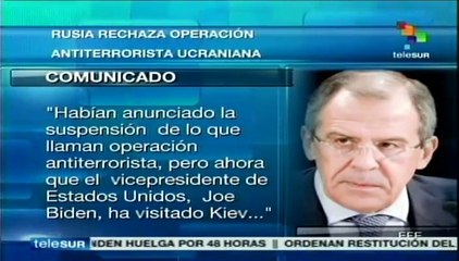Exhibe Serguéi Lavrov veleidad de EEUU y su aliado el gobierno de Kiev