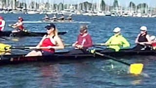 LMRC 6. Multiple boats rowing