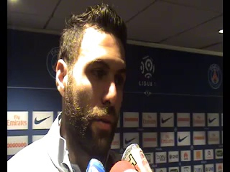 Salvatore Sirigu revient en zone mixte sur la victoire du PSG face à Evian Thonon Gaillard (1-0)