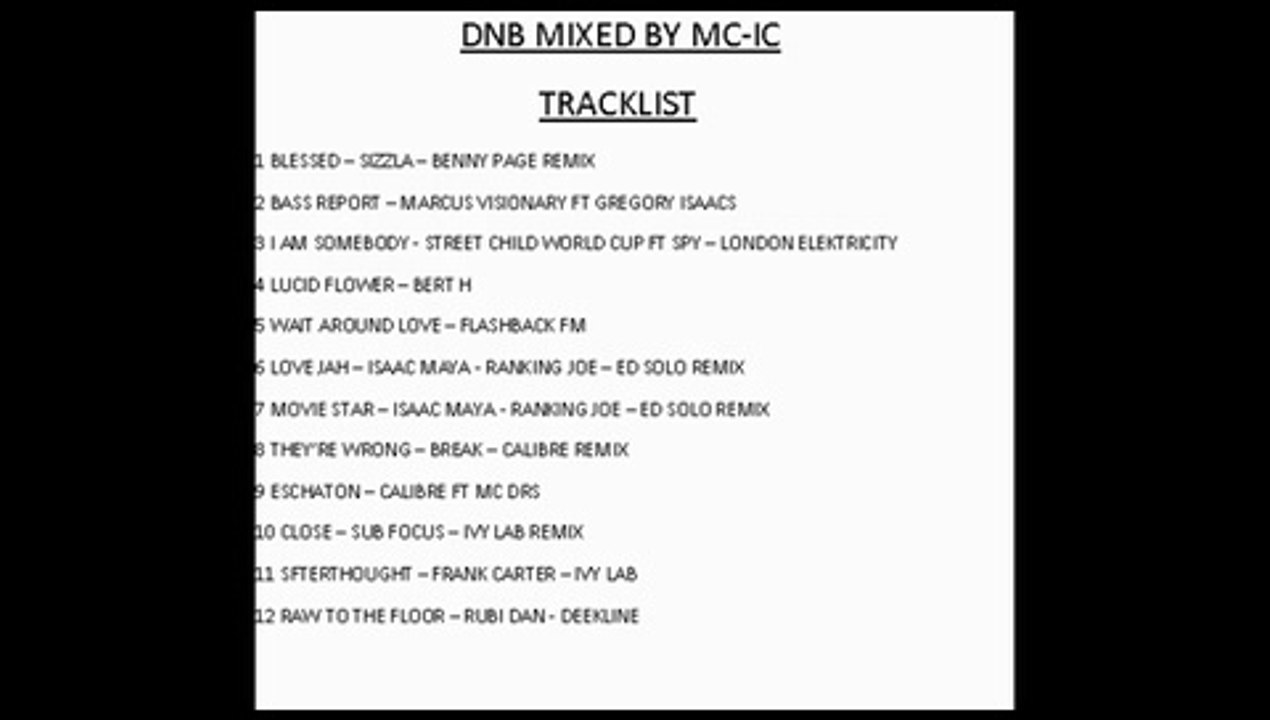 dnb mixed by MC-IC